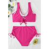 2-teiliges damen bademode stylish hochgeschnittenes bikini-outfit - trendige strandbekleidung für frauen