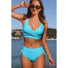 2-teiliges damen bademode stylish hochgeschnittenes bikini-outfit - trendige strandbekleidung für frauen