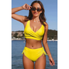 2-teiliges damen bademode stylish hochgeschnittenes bikini-outfit - trendige strandbekleidung für frauen