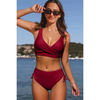 2-teiliges damen bademode stylish hochgeschnittenes bikini-outfit - trendige strandbekleidung für frauen