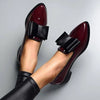 Damen Loafer – elegante Schuhe aus Kunstlack mit Schleifendetail