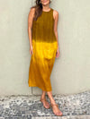 Maxikleid - elegantes ärmelloses damen sommerkleid