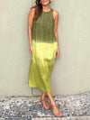 Maxikleid - elegantes ärmelloses damen sommerkleid
