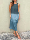Maxikleid - elegantes ärmelloses damen sommerkleid