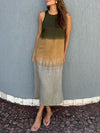 Maxikleid - elegantes ärmelloses damen sommerkleid
