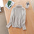 2-teiligs Strick-Kabelpullover-Set mit Krage – eleganti Damenbekleidung