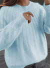 Gestrickter pullover - weicher damen-pullover