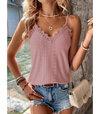 Damen spitzen-cami-top - filigranes, ärmelloses sommer-essential