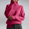 mischung strickpullover - eleganter rollkragenpullover für frauen