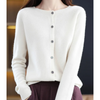 Damen strickjacke - weicher merino knopf-jumper