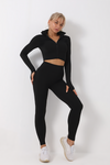 3-teiliges damen fitness-outfit - trendige sport-bhs, leichte activewear für dein workout