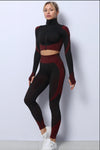 3-teiliges damen fitness-outfit - trendige sport-bhs, leichte activewear für dein workout