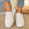 Slip-on sneaker - lässige damenschuhe mit wedge-sohle
