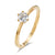 Solitaire Ring – Zeitloses Damen Verlobungsband mit Zirkonia
