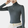 Dame hochgeschnittener top - schickes turtleneck teil