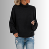 Strickpullover - eleganter rollkragen-pullover für frauen