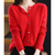 Damen strickjacke - weicher merino knopf-jumper