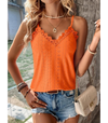 Damen spitzen-cami-top - filigranes, ärmelloses sommer-essential