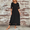 Maxikleid - chic sommermode für damen mit transparenter detailbearbeitung