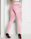 Dehnbare high-waist jeans - damen slim fit denimhosen