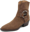 Stiefeletten für Damen – Spitzenschuh mit Schnallenverschluss