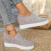 Slip-on sneaker - lässige damenschuhe mit wedge-sohle