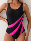 Badeanzug - elegante damen-einteiler mit kontrastdetails