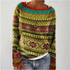 Strickpullover – handgemachter damen-jumper mit geometrischem design