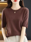 Strickpullover - kurzarm top aus und für damen