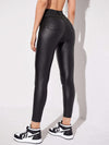 Schwarze high-waist skinny jeans - trendige damen trousers aus kunst