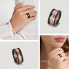 Eleganter Damenring – Schlankes, strukturiertes Band mit stilvollem Design