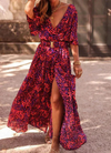Maxikleid - elegantes abendkleid mit seitlichem schlitz