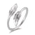 Feder Ring – Exquisites Blatt-Design für Damen