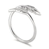 Feder Ring – Exquisites Blatt-Design für Damen