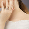 Feder Ring – Exquisites Blatt-Design für Damen