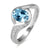 Ring mit blauem Topas – Eleganter Damenring mit Edelstein