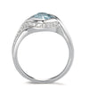 Ring mit blauem Topas – Eleganter Damenring mit Edelstein