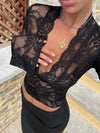 Langärmliges spitztop - elegante bluse für besondere anlässe