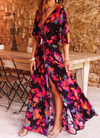 Maxikleid - elegantes abendkleid mit seitlichem schlitz