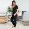 Jumpsuit - stylisches damen v-ausschnitt freizeit-outfit