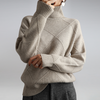 mischung strickpullover - eleganter rollkragenpullover für frauen