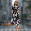 Maxikleid - schickes damenmusterkleid