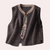 Gestrickter ärmelloser vest – elegante damen cardigan top