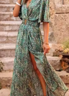 Maxikleid - elegantes abendkleid mit seitlichem schlitz