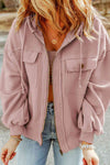 Fleece-Hoodie – Casual Damenjacke mit Reissverschluss und Brusttaschen