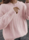 Gestrickter pullover - weicher damen-pullover