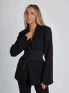 Blazer mit gürtel - massgeschneiderte damenjacke für vielseitige styles