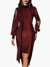 Maxikleid - elegantes damenkleid mit filigranen ärmeln