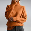 mischung strickpullover - eleganter rollkragenpullover für frauen