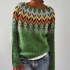 Strickpullover – handgemachter damen-jumper mit geometrischem design